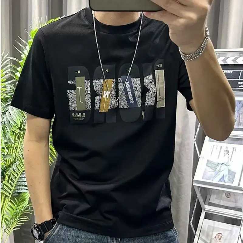 Fashionable summer designer mens T-shirt original brand clothing casual cotton T-shirt mens ONeck short sleeved street clothing ultra-thin T-shirt W25