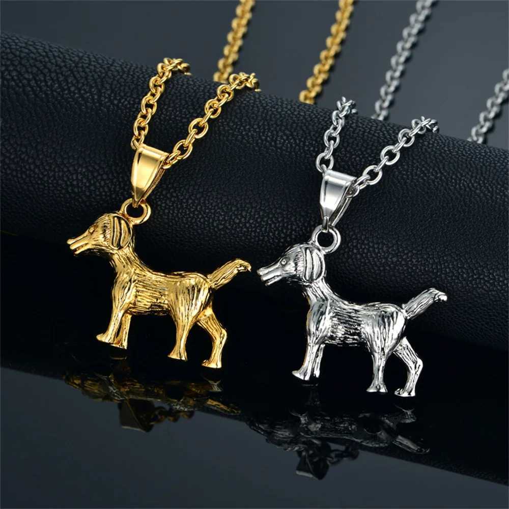 Animal and dog amulets with gold and silver plating beautiful owl and elephant pendant necklaces fashionable wedding accessories for women party jewel