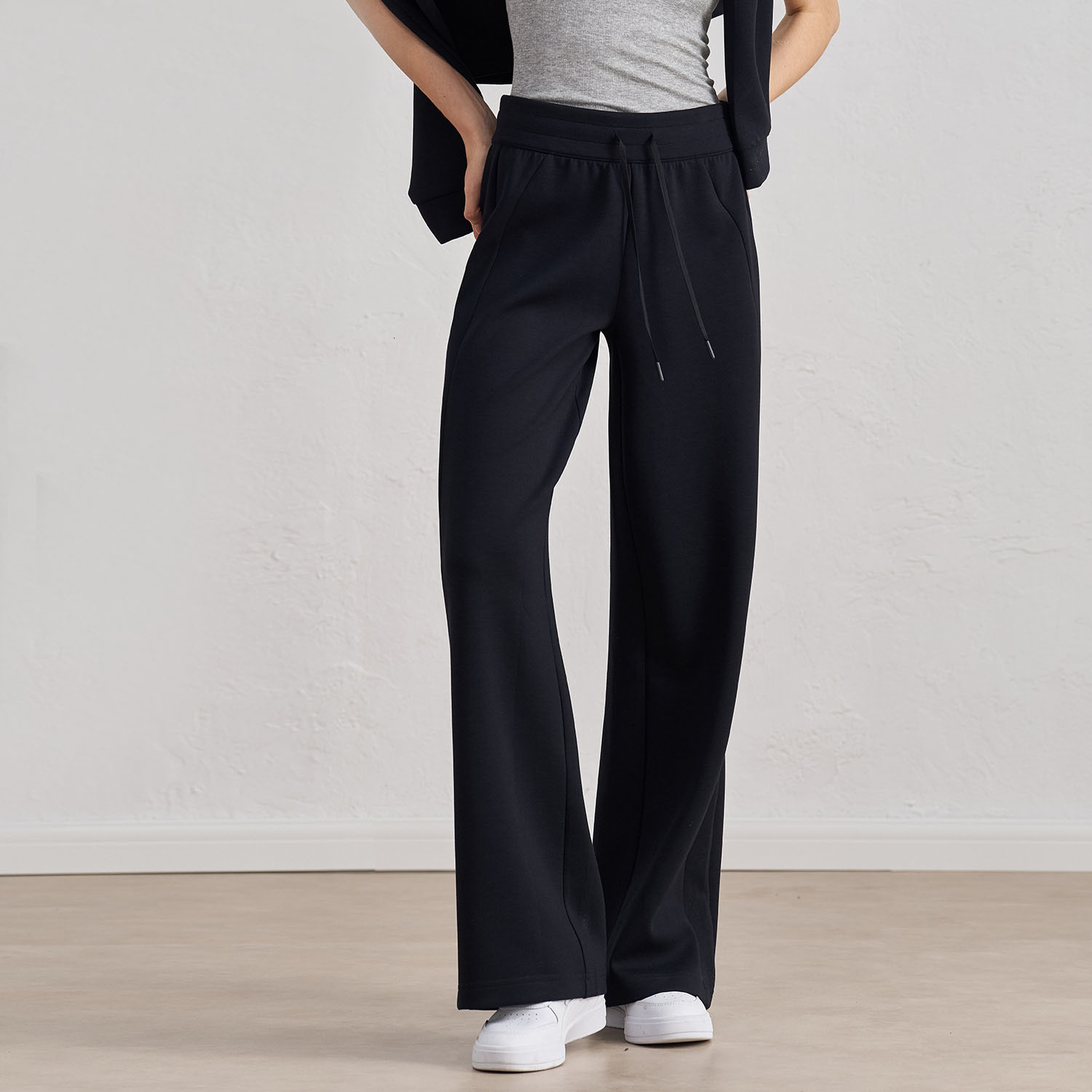 A35 Women Hight Waist Yoga Pant Casual Loose Sweatpants Straight Leg Wide Leg Pants Feeling Slimming Legs Soft Fabric Straight Jogger workout Tight Trousers