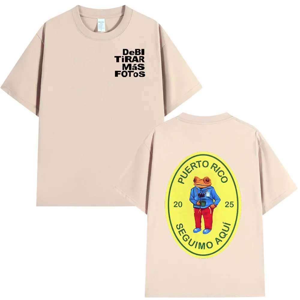 DTMF Debi Tirar Mas Fotos 2025 New Album T Shirts Men Women Clothing Cotton Oversized T-shirts Hip Hop Fashion T-shirt X250329