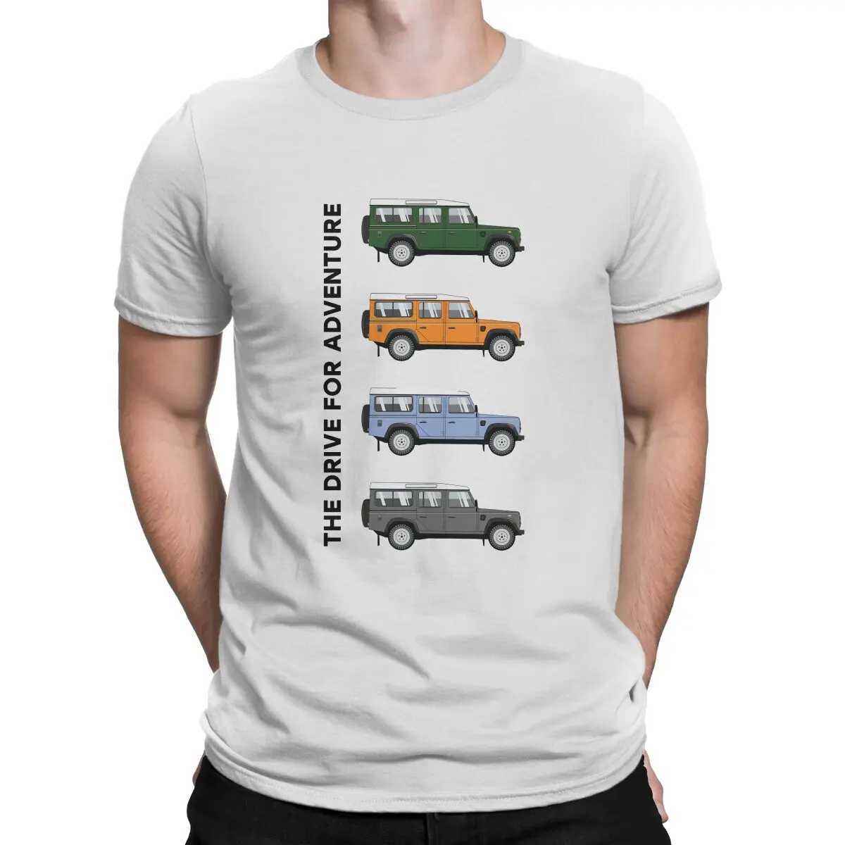 Mens T-Shirts Land Rover Defender 110 Leisure Pure Cotton Tees Short Sleeve Land Rover SUV T Shirts O Neck Clothes Birthday X250329