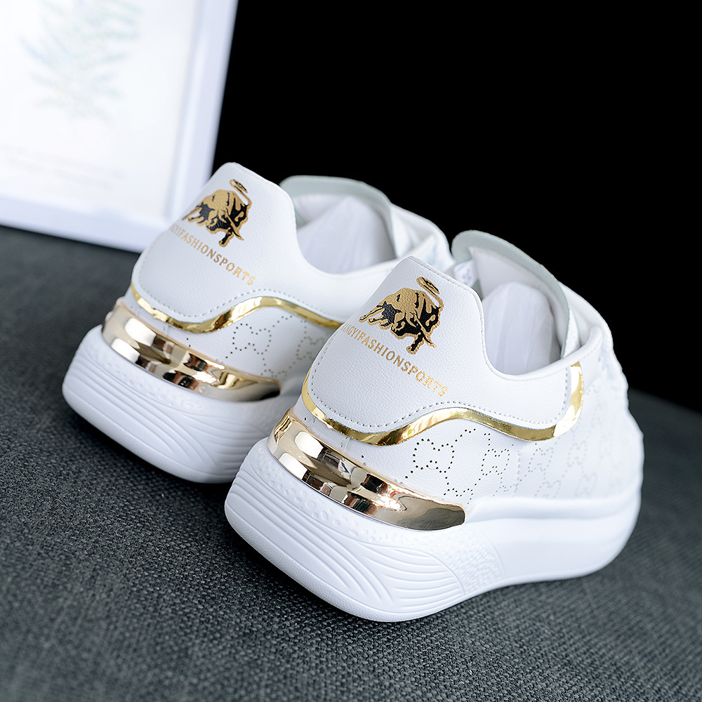 designer shoes 2025 Summer women's holey white shoes Men's stylish trendy sports shoes Couples' leisure shoes Thick-soled shoes