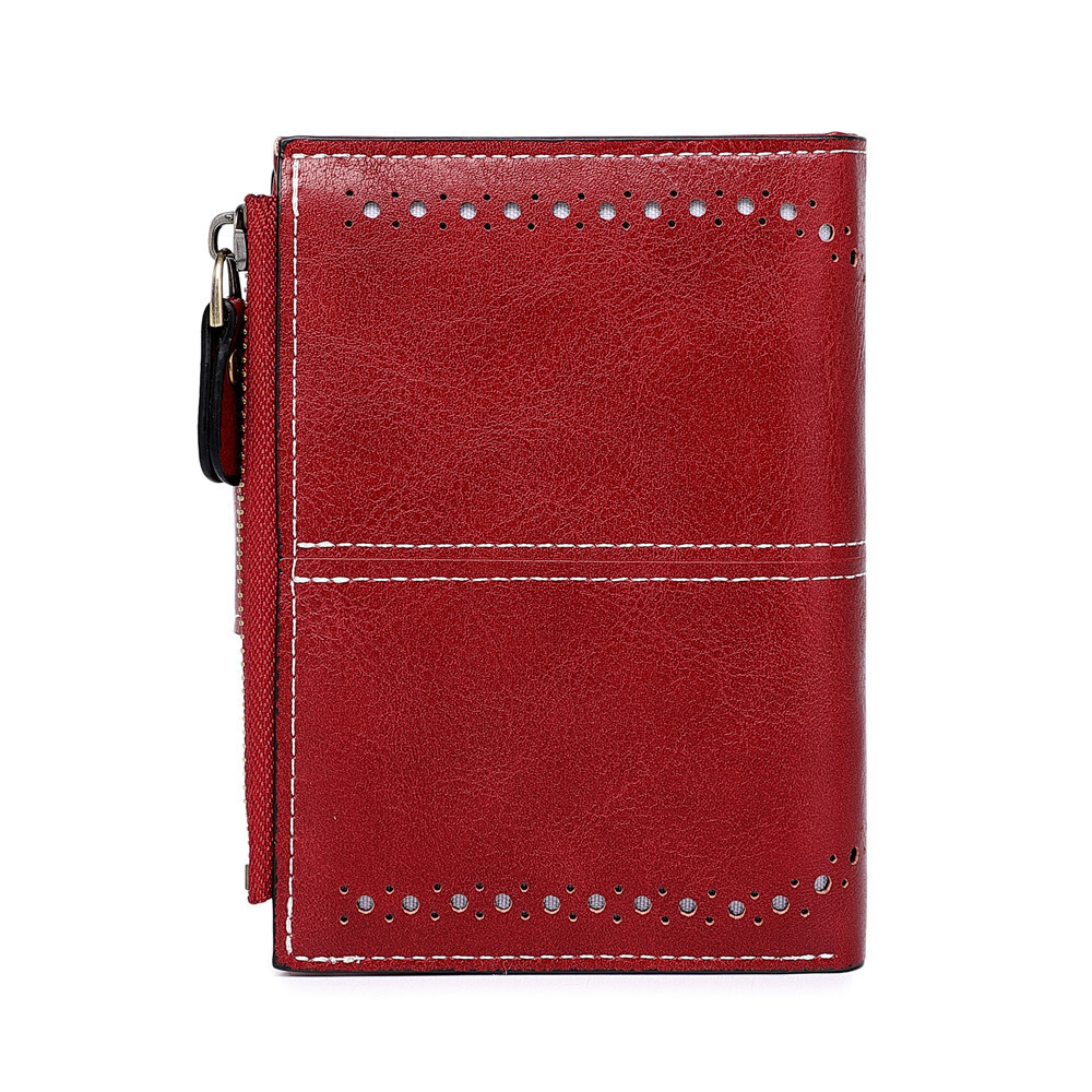 Designer Bag For Women New Niche Design, Short Zipper Coin Bag Hollow Leisure Multifunctional Coin Purse Women's Small Card Holder