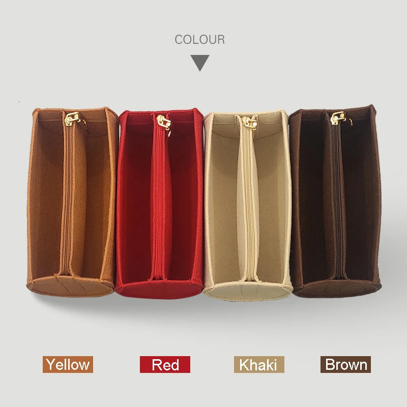 EverToner Fits For PAPILLON TRUNK Barrel Felt Cloth Insert Bag Organizer Women Makeup Bag Travel Portable Organizer 250328