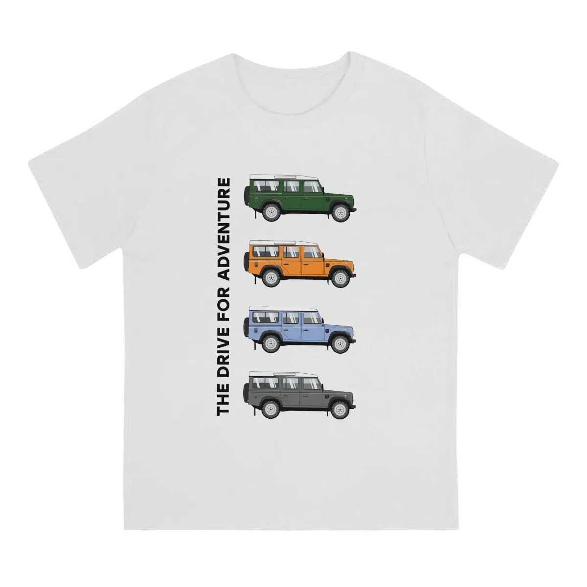Mens T-Shirts Land Rover Defender 110 Leisure Pure Cotton Tees Short Sleeve Land Rover SUV T Shirts O Neck Clothes Birthday X250329