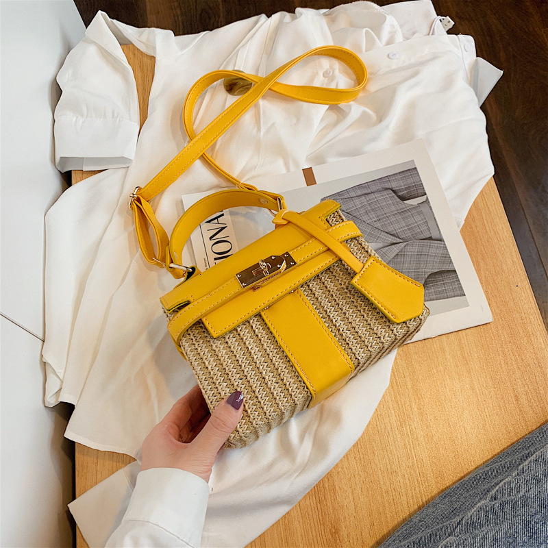 2025 Women's New Designer Bag Fashion Women's Straw Woven Bag Korean Edition Multi Functional Shoulder Slant Bag Wallet Outdoor Leisure Bag