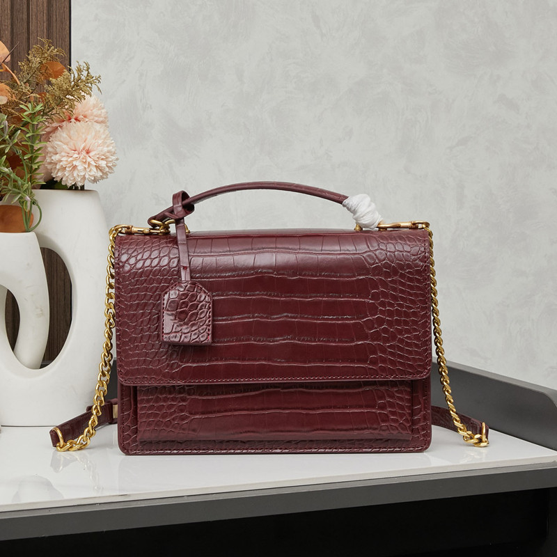 Designer Women Top Handle Bags alligator Shoulder Bags Handbag for Girls with removable strap