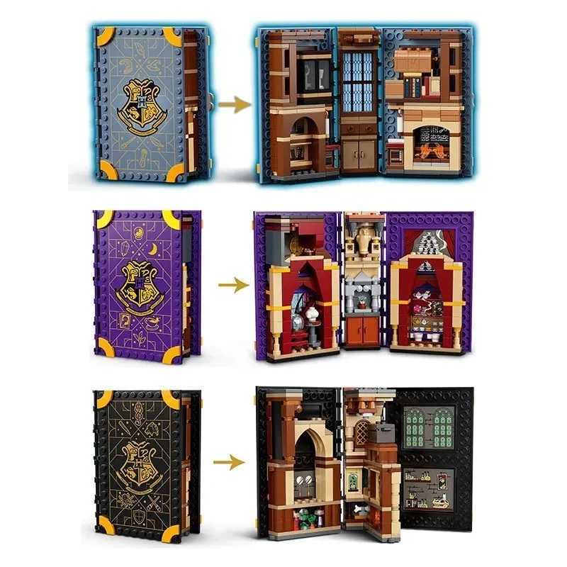 Magic Book Model Building Blocks Potions Charm Herbal Books Birthday Gifts M250329