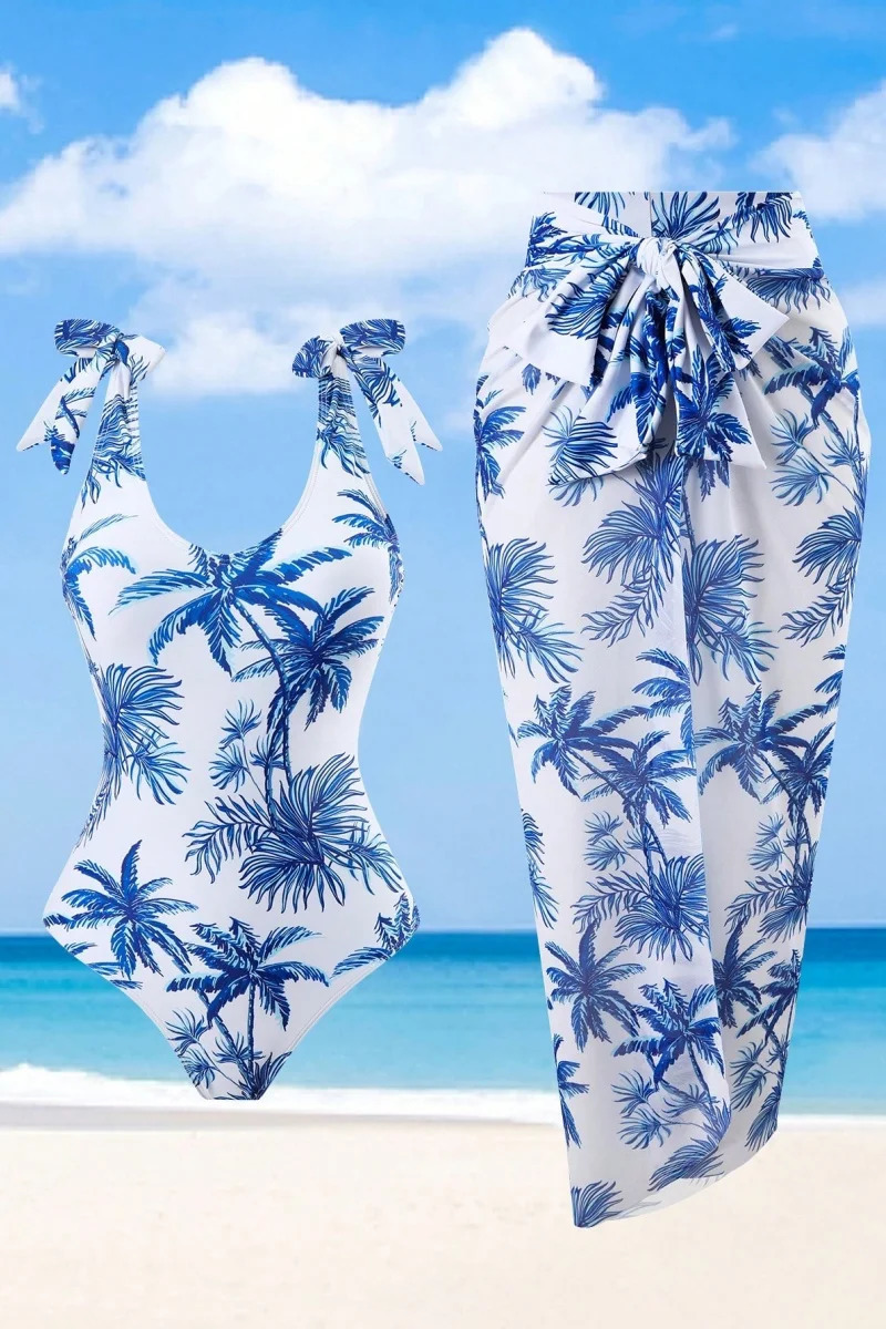 Womens onepiece swimsuit plus size push up large floral swimming beach suit with cover 250322Z