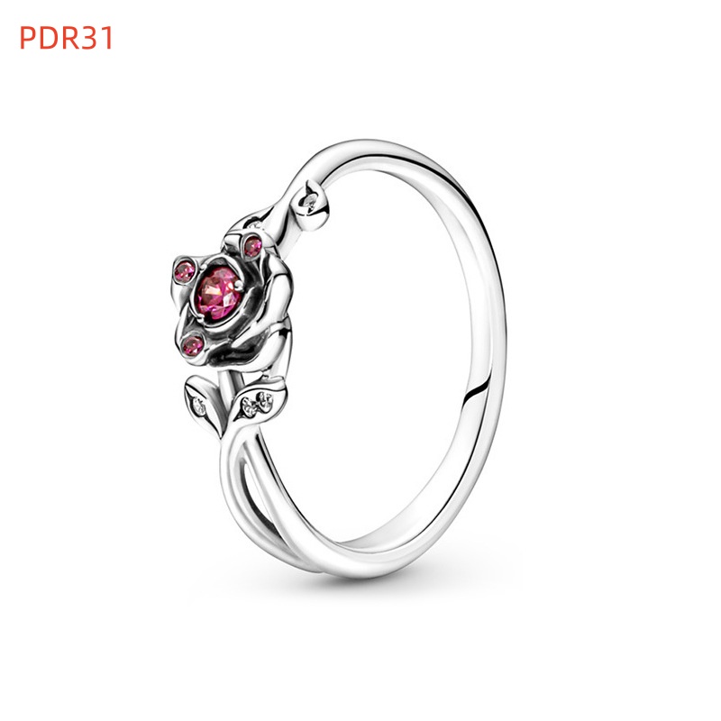 Fashion Women Girls Rings Stainless Steel Silver Gold White Pink Blue Zircon Number Flower Letter Heart Circle Stone Jewelry A Gift