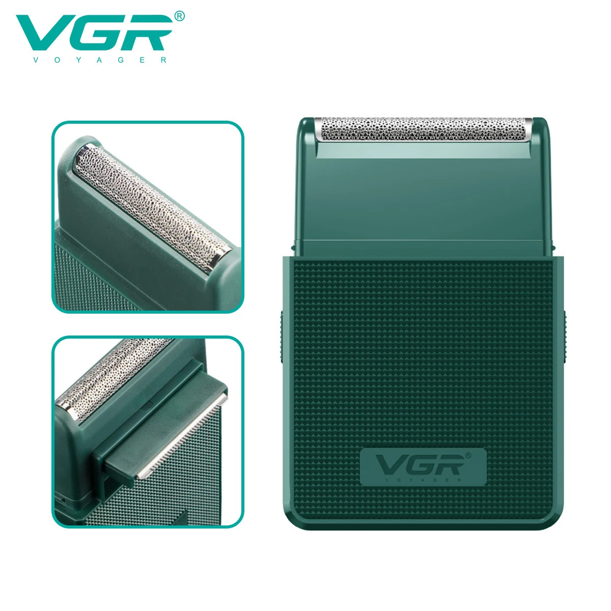 VGR Shaver Professional Hair Trimmers Rechargeable Beard Trimmer Electric Shaver Reciprocating Razor Travel Shaver for Man V-376 250328