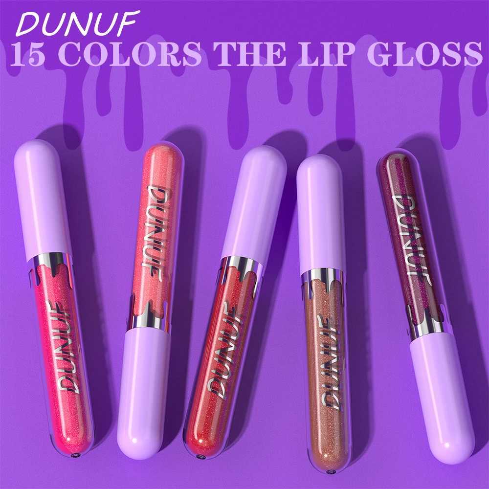 DUNUF 5-Color Set Nourishing and Moisturizing Glass Mirror Gloss Lip Gloss Lasting to Colorful Lip Adhesive SetXJ250329