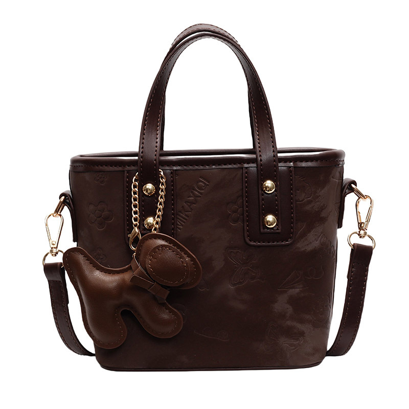 Crossbody bag popular texture small bag women's new embossed small casual women's portable bucket bag 2025s hot