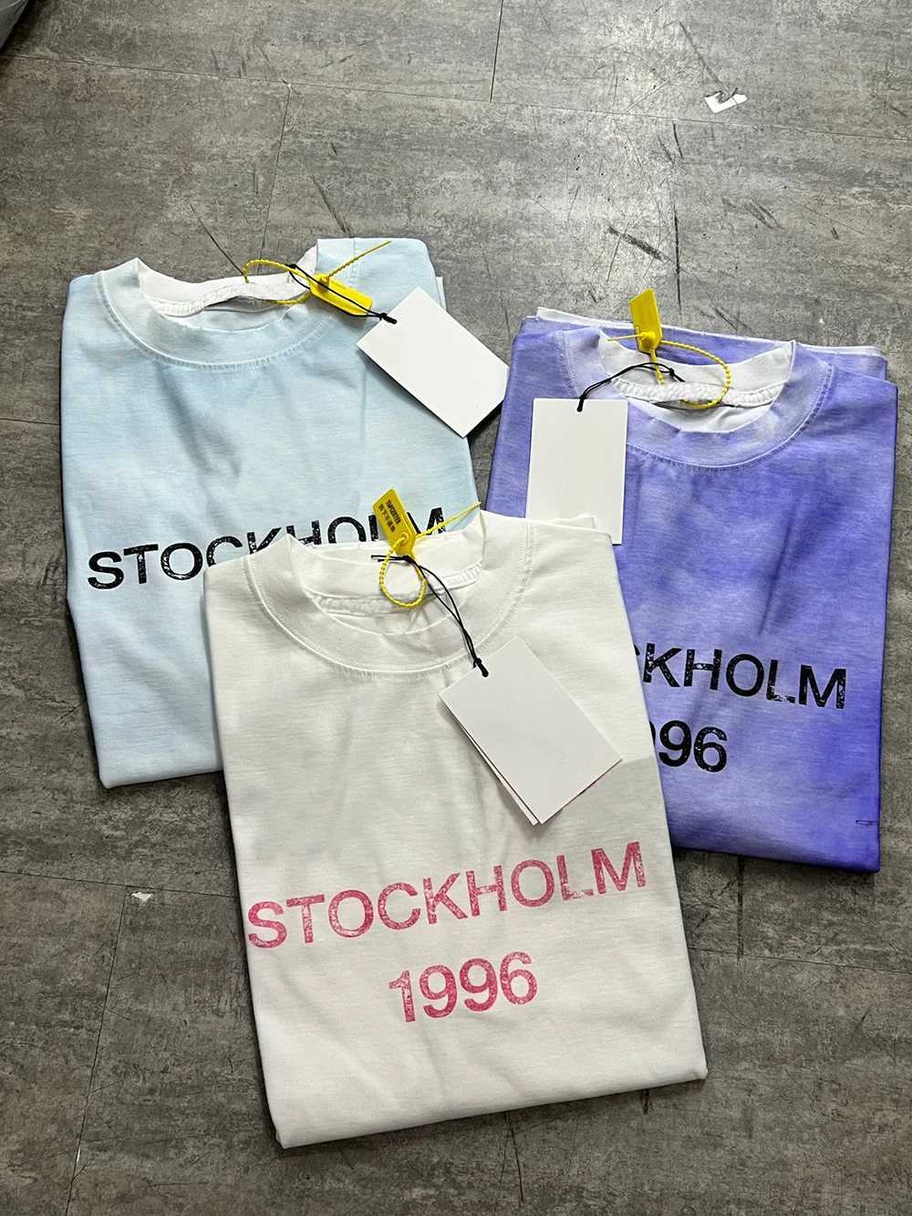 2025 Best Version 1 1 STOCKHOLM 1996 Printed Women Men T shirts tees Hiphop Oversized Men Casual Cotton T shirt Summer Style X250329