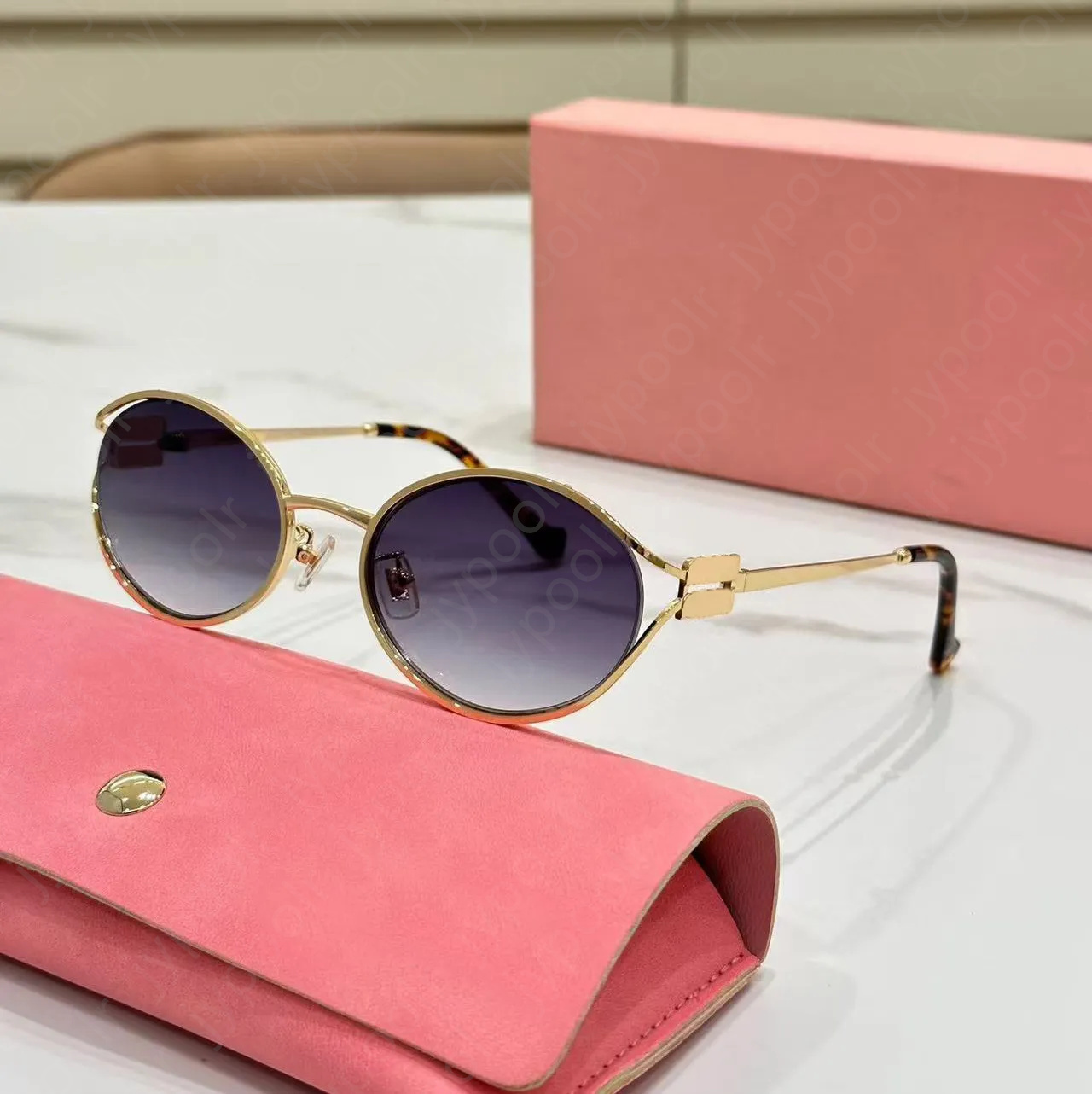 designer sunglasses for women Oval luxury shades fashion photography sun glasses Metal frame Men sunglasses high quality travel glasses Anti-uv400 glasses