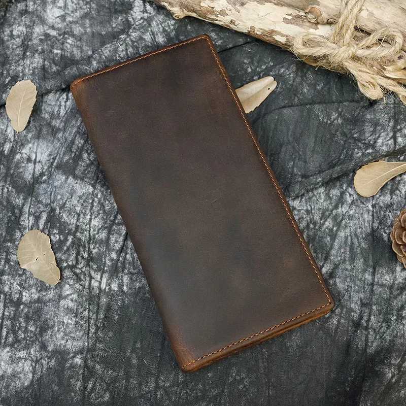 High quality zipper Lg wallet for men and women 6-inch Iphe retro designer mens leather Lg walletXJ250329