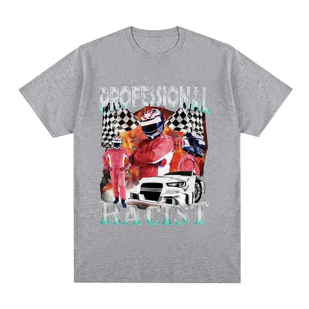 Professional Racer Graphic T-Shirt Funny Racing Meme Mens Fashion Vintage Short Sleeves T-shirts 100% Cotton Oversized T Shirts X250329