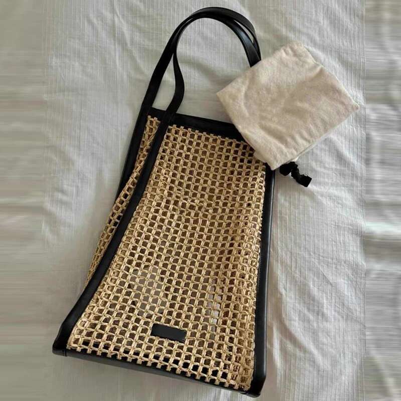 Weave Hollow Out Beach Bags For Women Designer Handbag Purses 2024 New In Casual Vacation Large Capacity Tote Shoulder