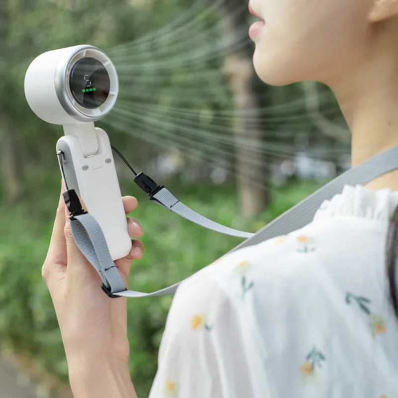 USB charging mini portable fan with lightweight handheld battery - perfect for office outdoor travel and camping fans X250329