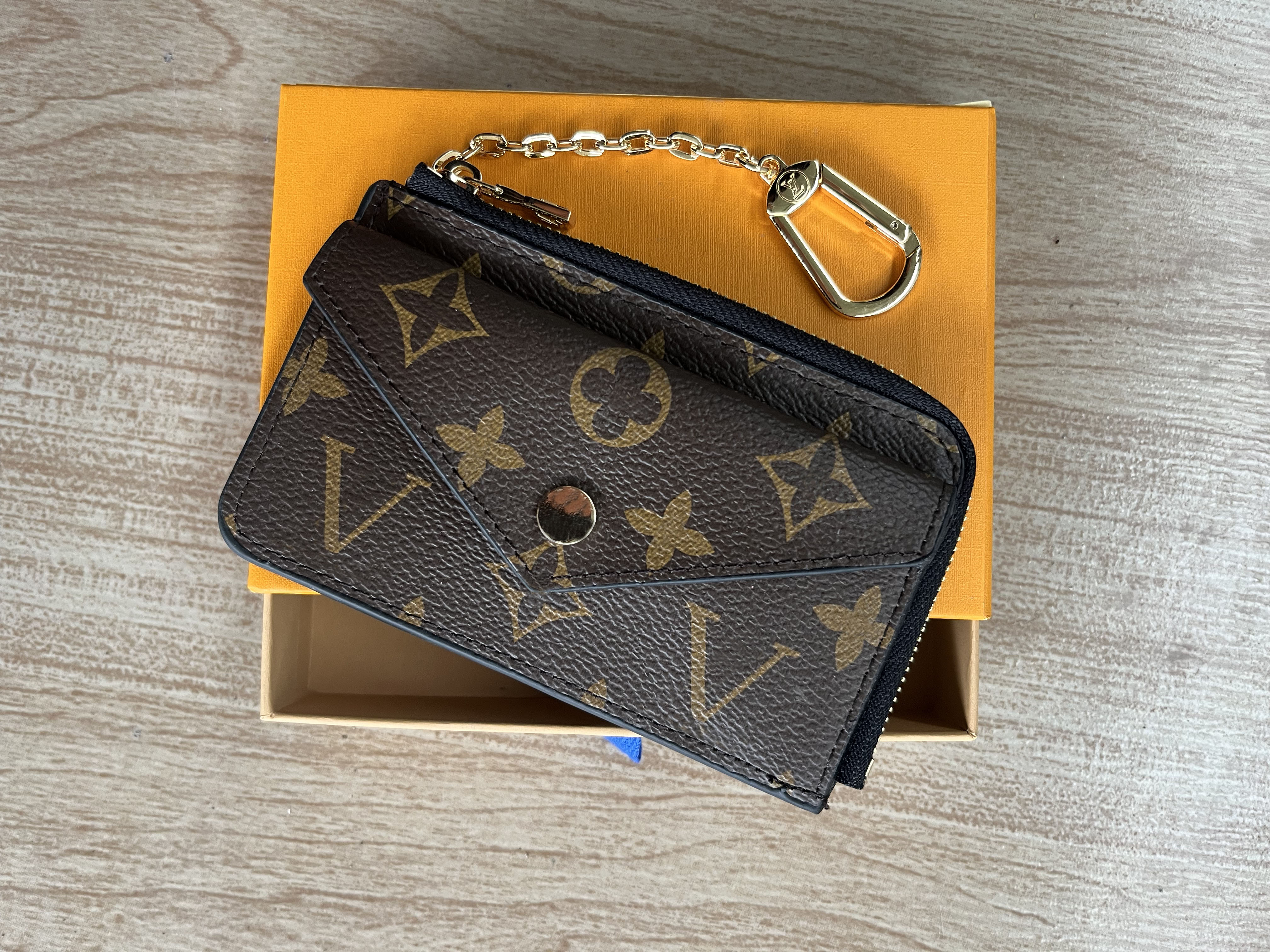 2025 Designer Wallet Womens Mini Zippy Organizer Bag Credit Card Holder Coin Purse Key Pouch Purses Keychain Bags Clutch bag with box