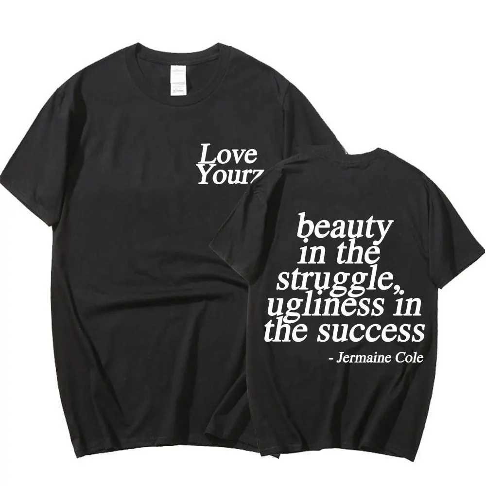 J Cole Dreamville Love Yourz Lyrics Graphic T Shirt Vintage Fashion Aesthetic T-shirt Men Women Short Sleeve T Shirts Streetwear X250329