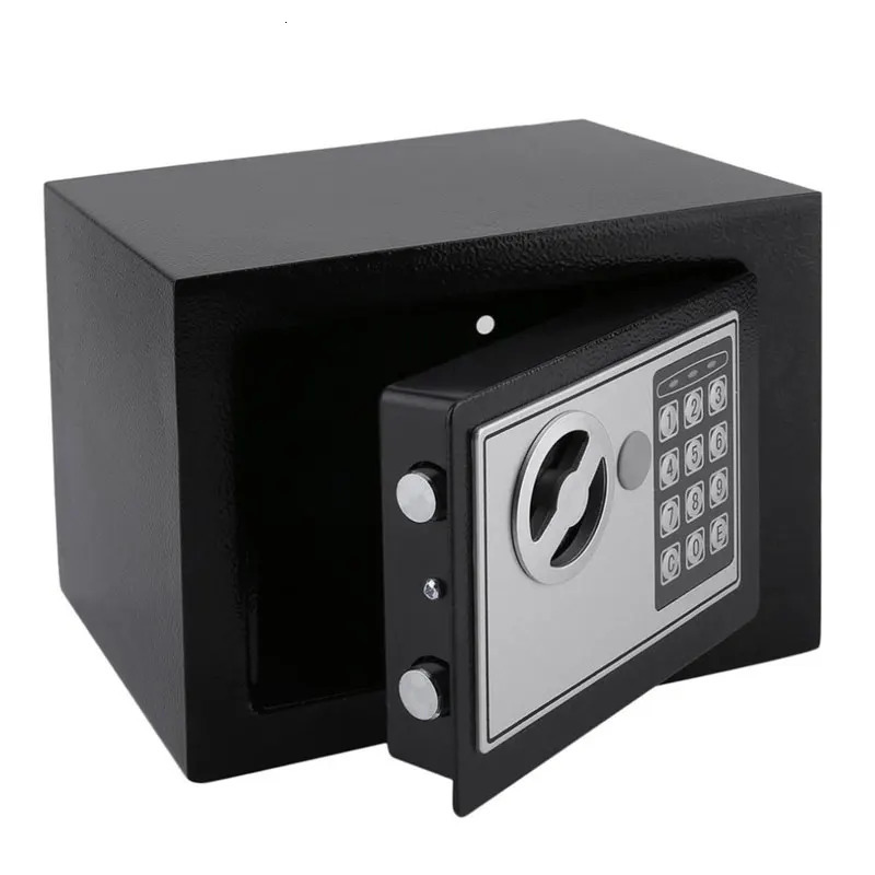 Digital Safe Box Small Household Mini Steel Safes Money Bank Safety Security Box Keep Cash Jewelry Or Document Securely With Key 250328