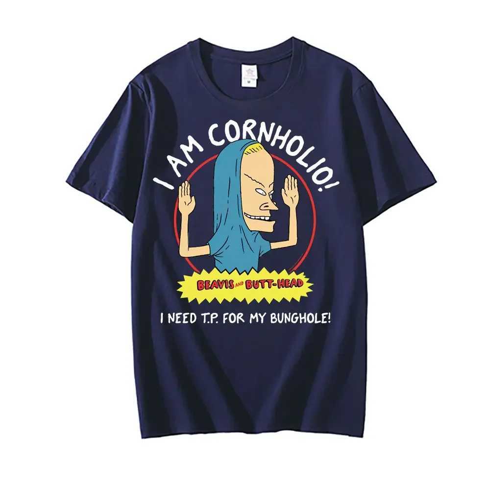 I Am Cornholio T-shirt Beavis Scary Art Gift Men Tee Short Sleeve Beavis and Butt Head T Shirt I Need T P for My Bunghole Tshirt X250329