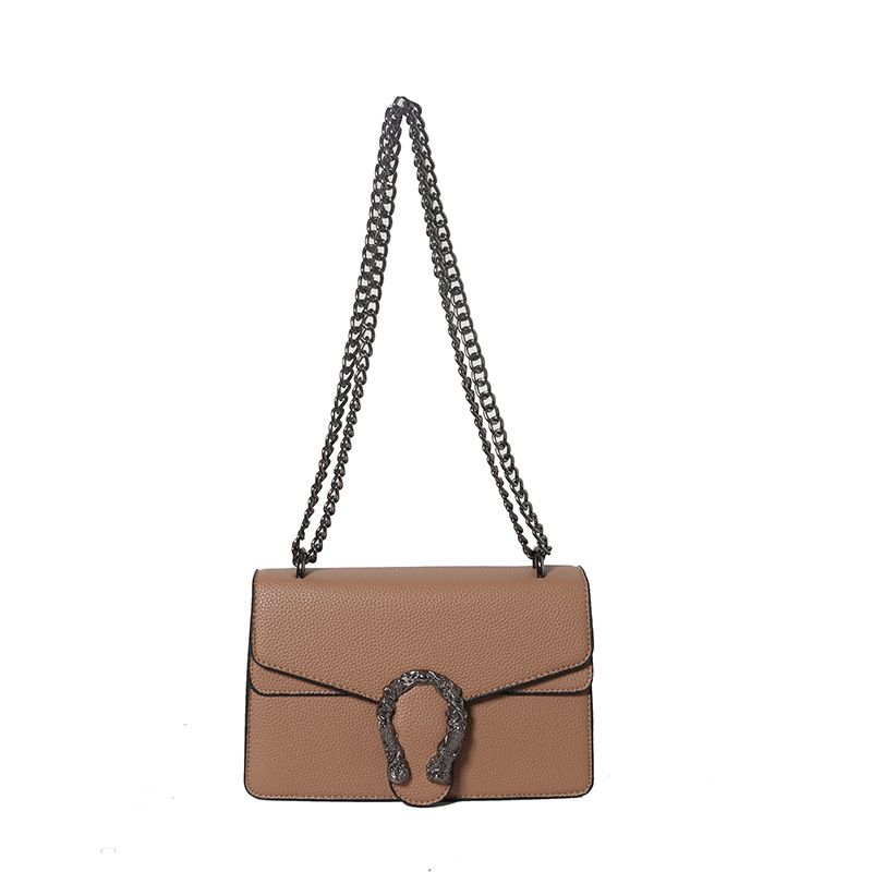 Handbag Female bridal bag Fashion single shoulder female bag lychee print chain crossbody bag 2025s hot