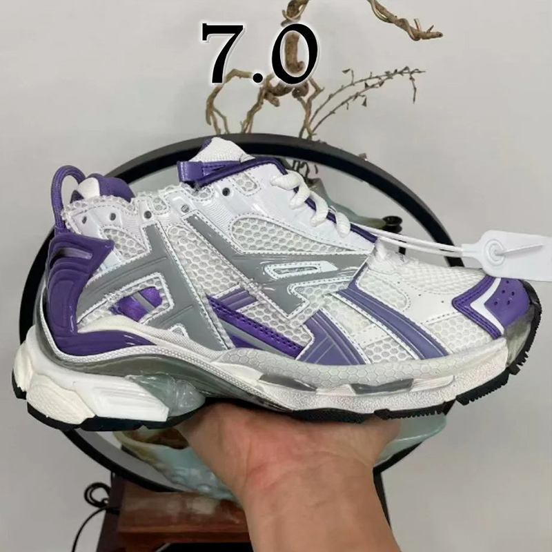 Designer Men Women Casual Shoes Track 3.0 7.0 7.5 Paris Triple White Black Pink Grey Beige Sneakers Gomma Leather Nylon Printed Platform 35-46