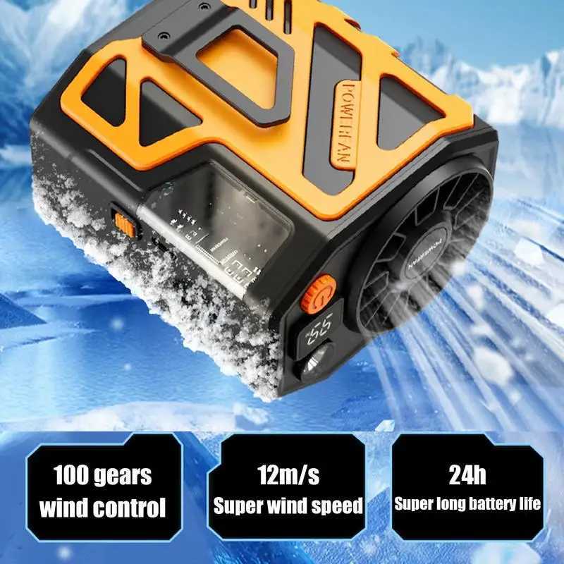Hanging neck waist fan hand wear free fan summer desktop fan portable waist clip fan 6000mAh for outdoor camping trips X250329
