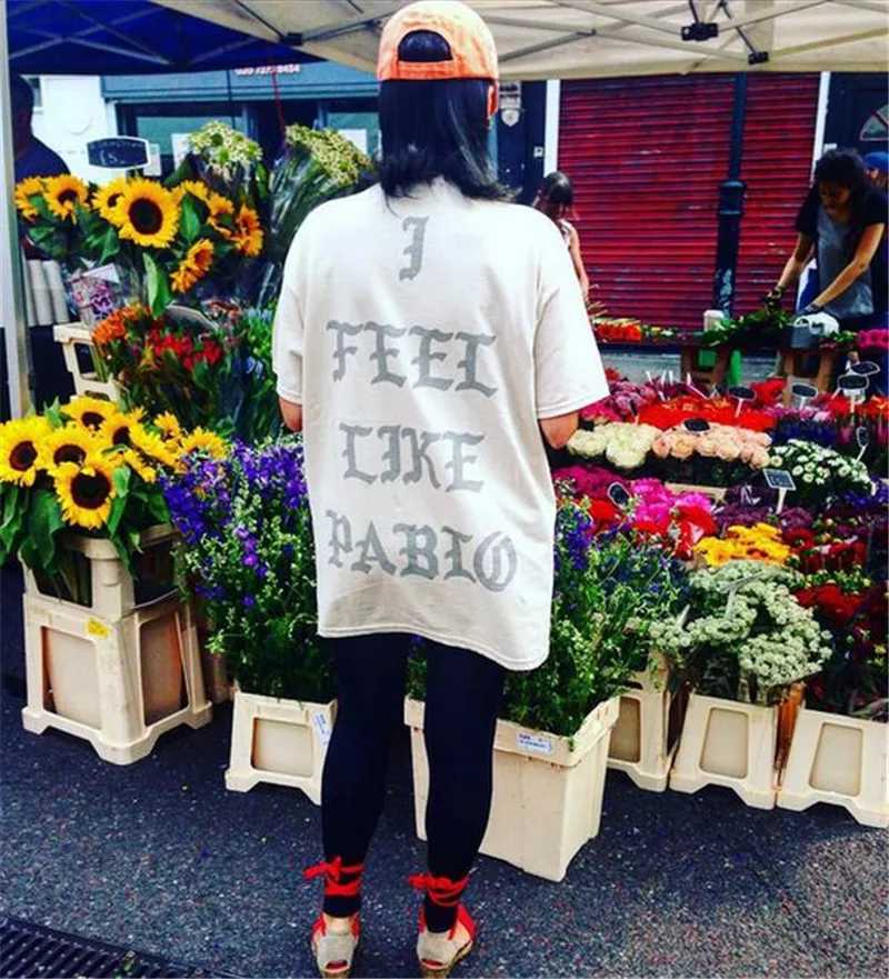 2025 Pablo T Shirt Men Women I Feel Like Print Short SLeeves Season 3 T-Shirt Hip Hop Cotton Tee Tops X250329
