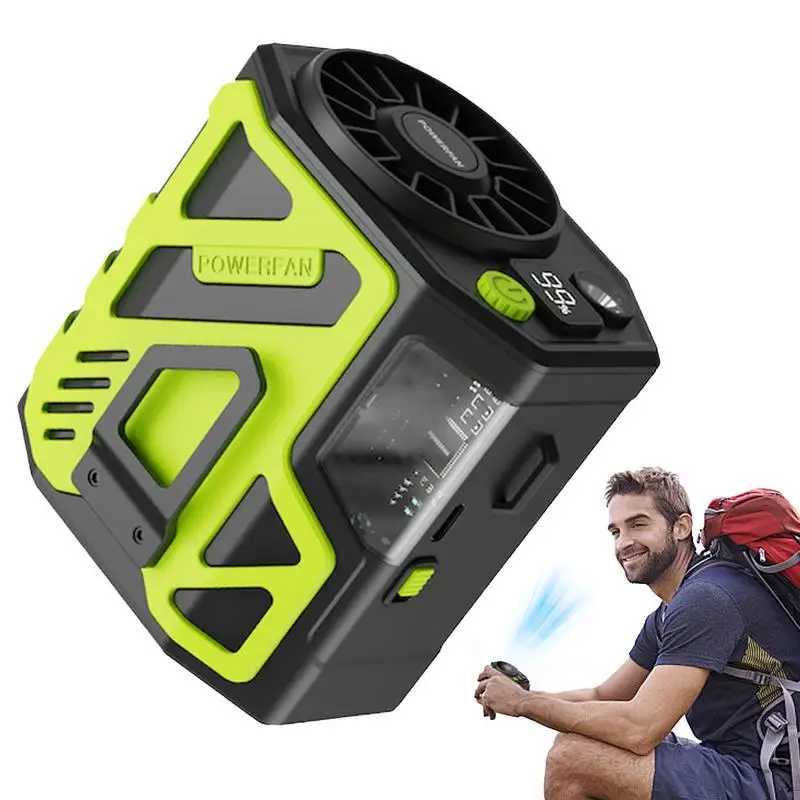 Hanging neck waist fan hand wear free fan summer desktop fan portable waist clip fan 6000mAh for outdoor camping trips X250329