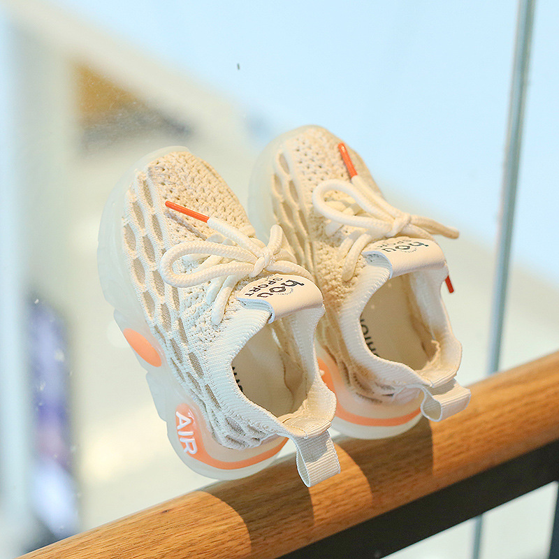 Baby Toddler Shoes Soft Breathable Knitting Infant Sneaker Light Non-Slip 0 - 6 Year Kidsnest Boy Girl First Walkers Kid Shoes Sizes US0.5C-US10C K073
