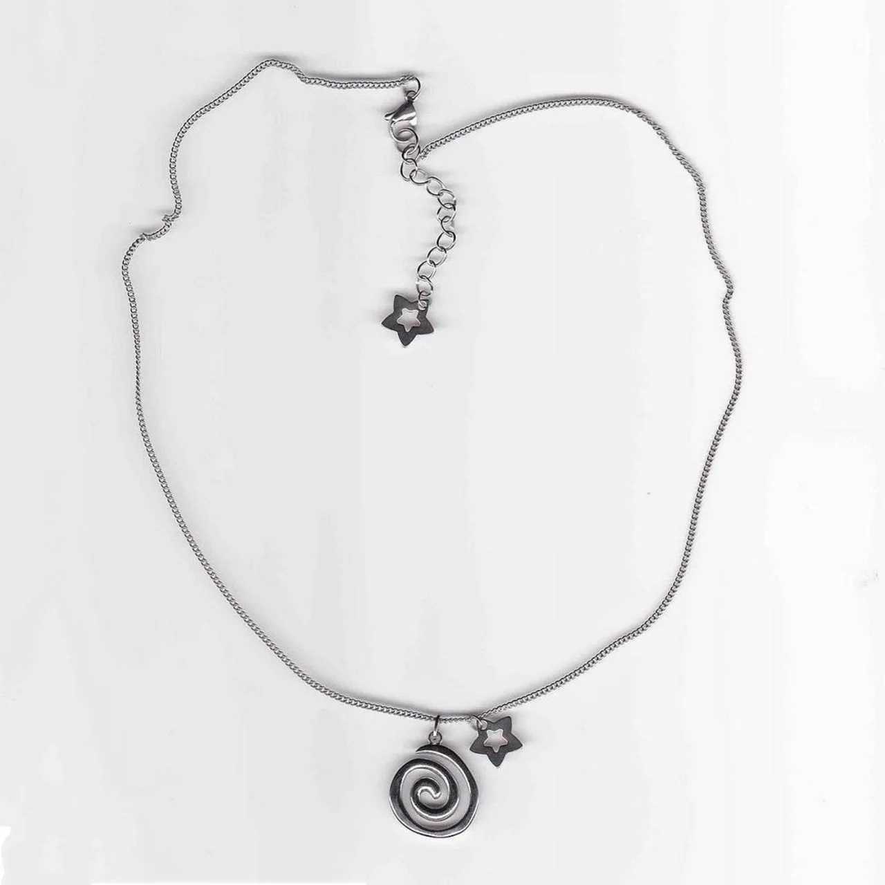 Punk Charm Jewelry Chain Whirlpool Pendant Necklace Retro Star Necklace Womens Fashion Gothic Necklace Accessories Glenger Y250329