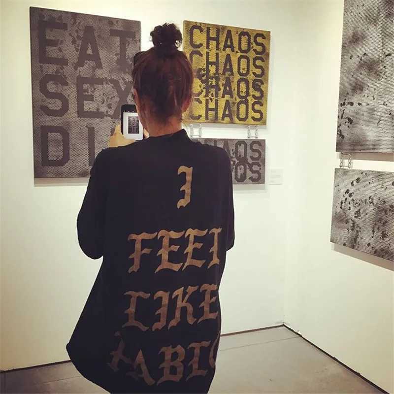 2025 Pablo T Shirt Men Women I Feel Like Print Short SLeeves Season 3 T-Shirt Hip Hop Cotton Tee Tops X250329
