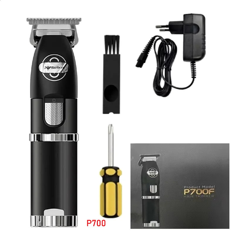POP Barbers P700 P700F Hair Clipper Professional Hair Clipper Cordless Hair Trimmer For Men Haircut Finishing Machine accessory 250324