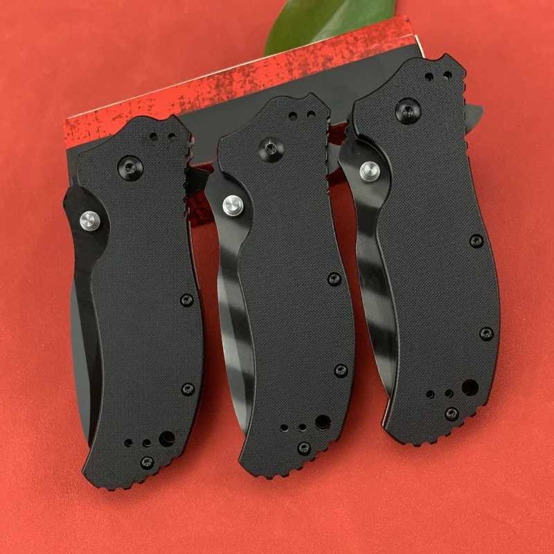 0350 Pocket Folding Knife Half Tooth Tiger pattern Titanium S30V Knife Outdoor Hunting Survival Knives EDC Multipurpose ToolsZ250329