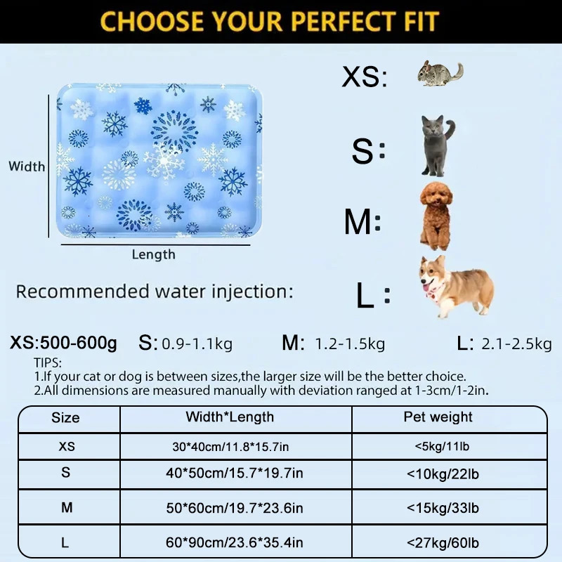 Dog Cooling Mat Summer Pet Self Cooling Pad Cat Bed Mat For Small Medium Large Dogs Indoor Dog Crate Mat Keep Your Pet Cool 250422