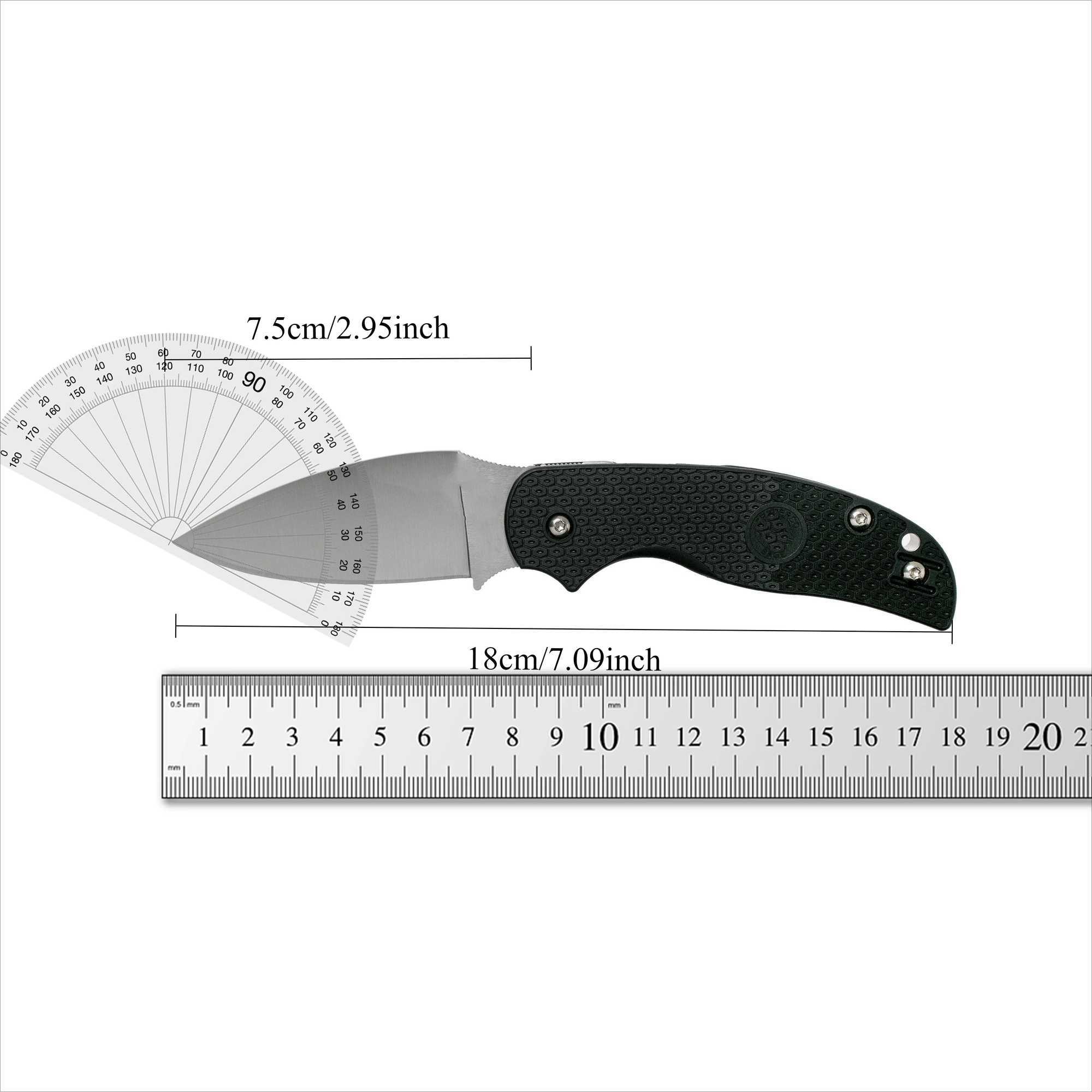 Sage-5 C123 Ball Bearing Folding Knife S30V Drop Point Blade FRN Handle Self Defense Hunting Survival Tactical EDC Tool 4 ColorZ250329