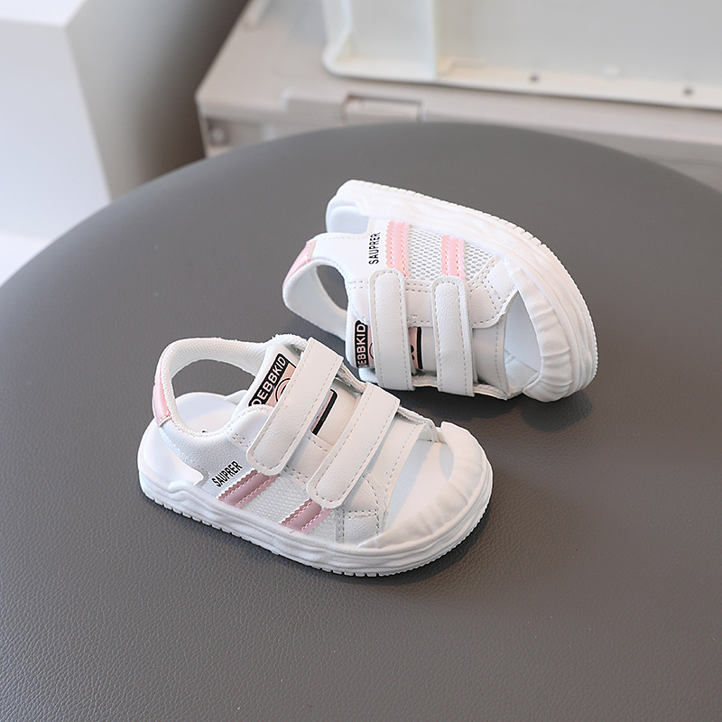 Kids Summer Sandals For Little Infant Baby 2025 Trend Fashion Happysteps Boys Girls Beach Shoes Anti-slippery Soft-soled Toddler Sandals Sizes US1C-US