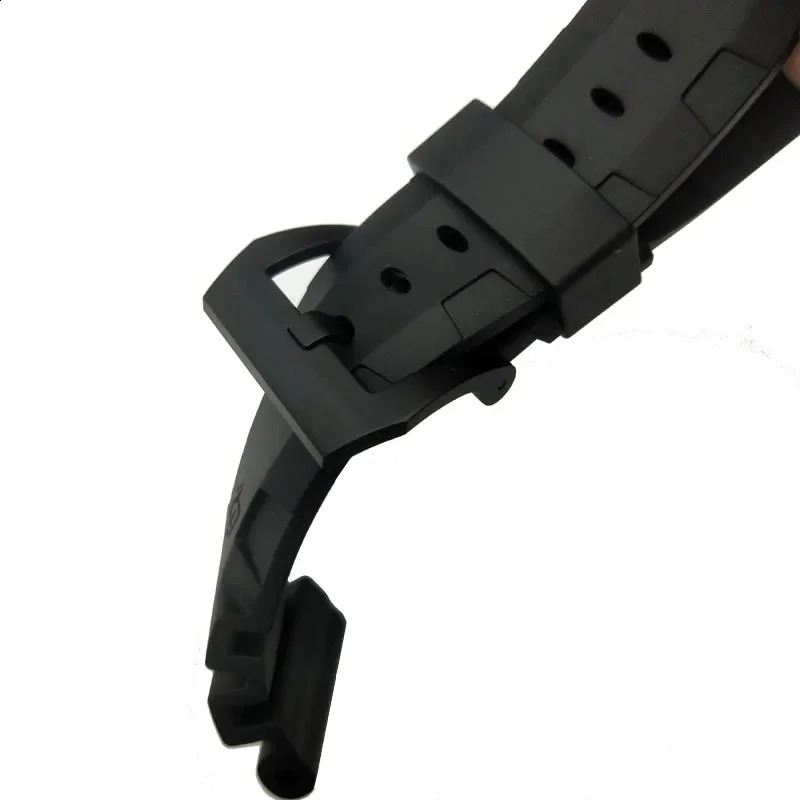 Top quality 24mm 26mm Nature Rubber Watchband for LUMINOR 1950 Men Watch PAM441/1312/0359 Strap Watch Band Water Proof Bracelet 250324