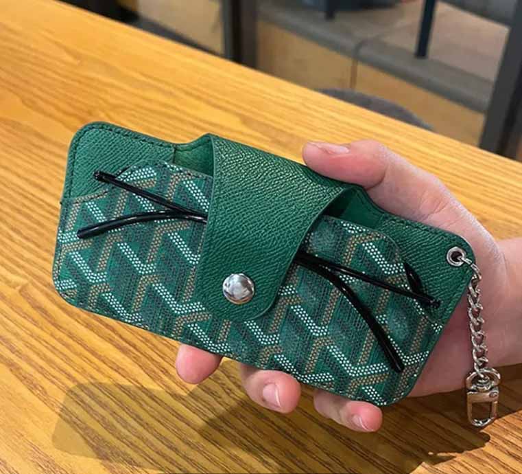Fashion golies yardls Printed sunglasses Glasses Bag Storage bag pendant Universal portable glasses case Men's and women's myopia glasses protective case