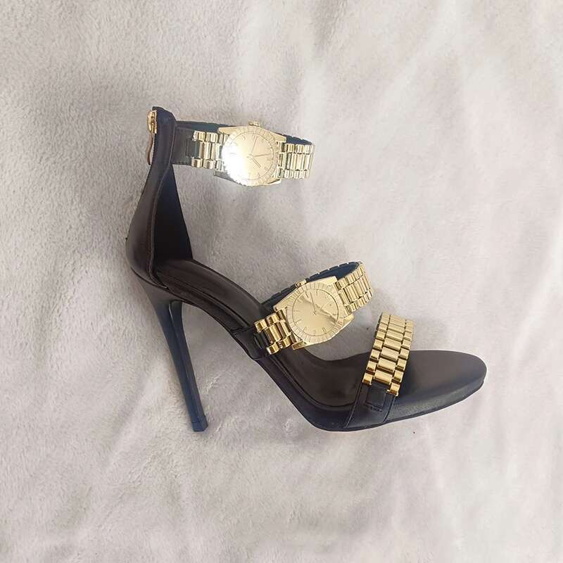 Fashion watch strap sandals sexy high heel women shoes
