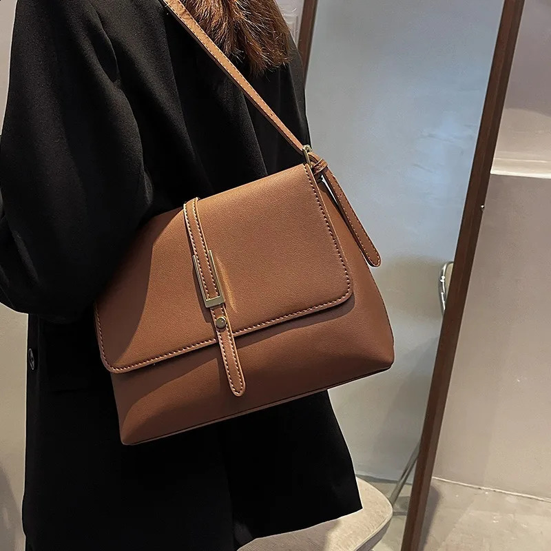 Retro Fashion Womens Shoulder Leather Cross Body Name Evening Party Bag