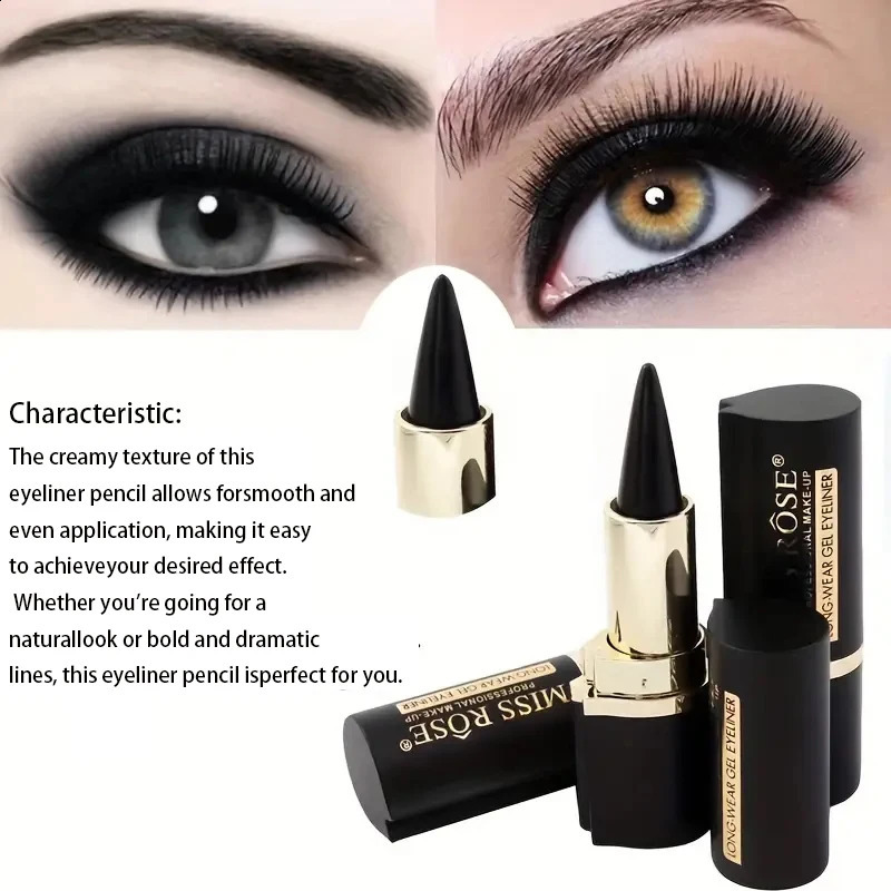 Creamy texture eyeliner pen 1 Count2 Counts Easy Coloring Sweat Proof High Pier Pencil Daily Makeup Accessories for Women and Gi 250325