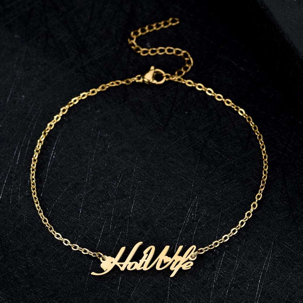 Ankle Bracelet, Hot Wife Anklet, HotWife Swinger Anklet with Hearts