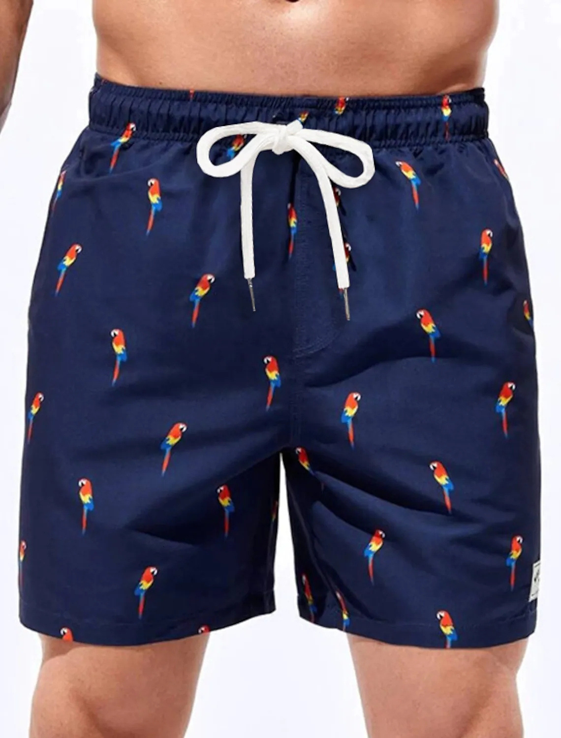 Top quality Brand High Quality New Style Free Delivery Designer Bag Beach vacation loose surfing shorts, plus size printed five quarter men's bea