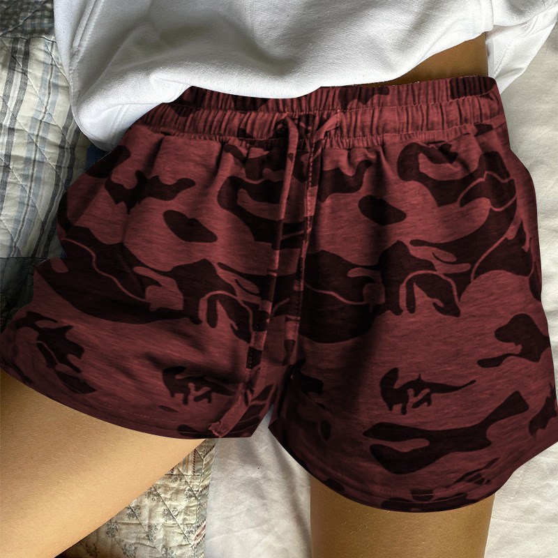 Top quality Brand High Quality New Style Free Delivery Designer Bag 2025 New Summer Printed Stretch Women's Casual Pocket Camouflage Shorts