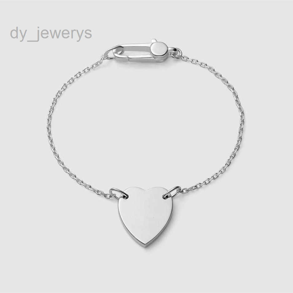 Top Luxury bracelet Design Love Heart Bracelet High Quality 925 Silver Plated Material Chain Necklace Fashion Jewelry