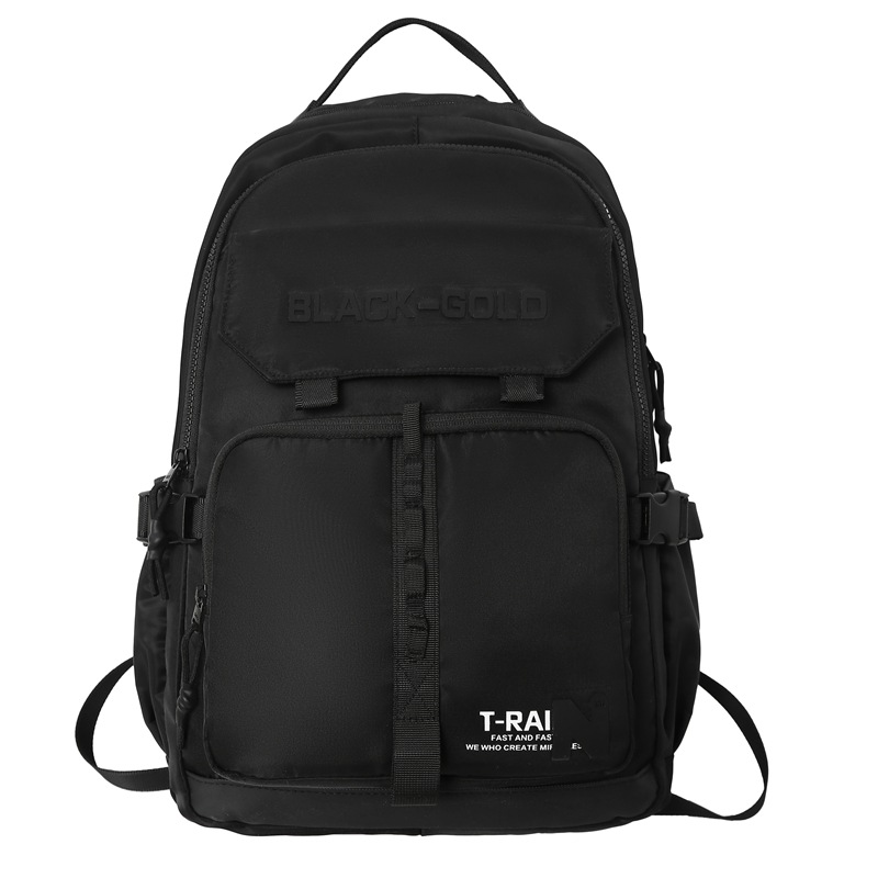 Backpack men and women large capacity middle school student bag light fashion college students fashionable cool travel backpack
